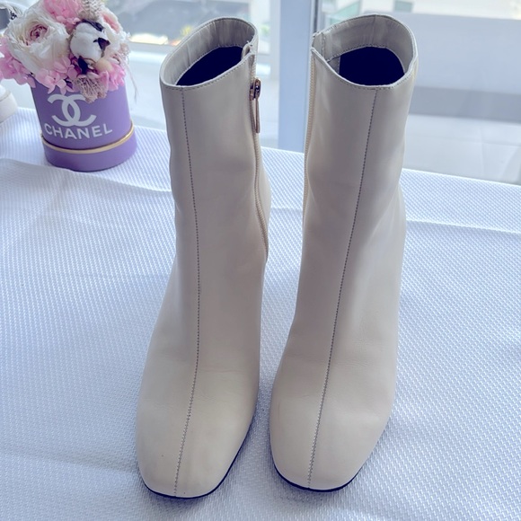 Ted baker leather ankle boot ivory beige size 9 - Picture 8 of 8